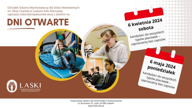 Plakat zapraszający na dni otwarte do Lasek.