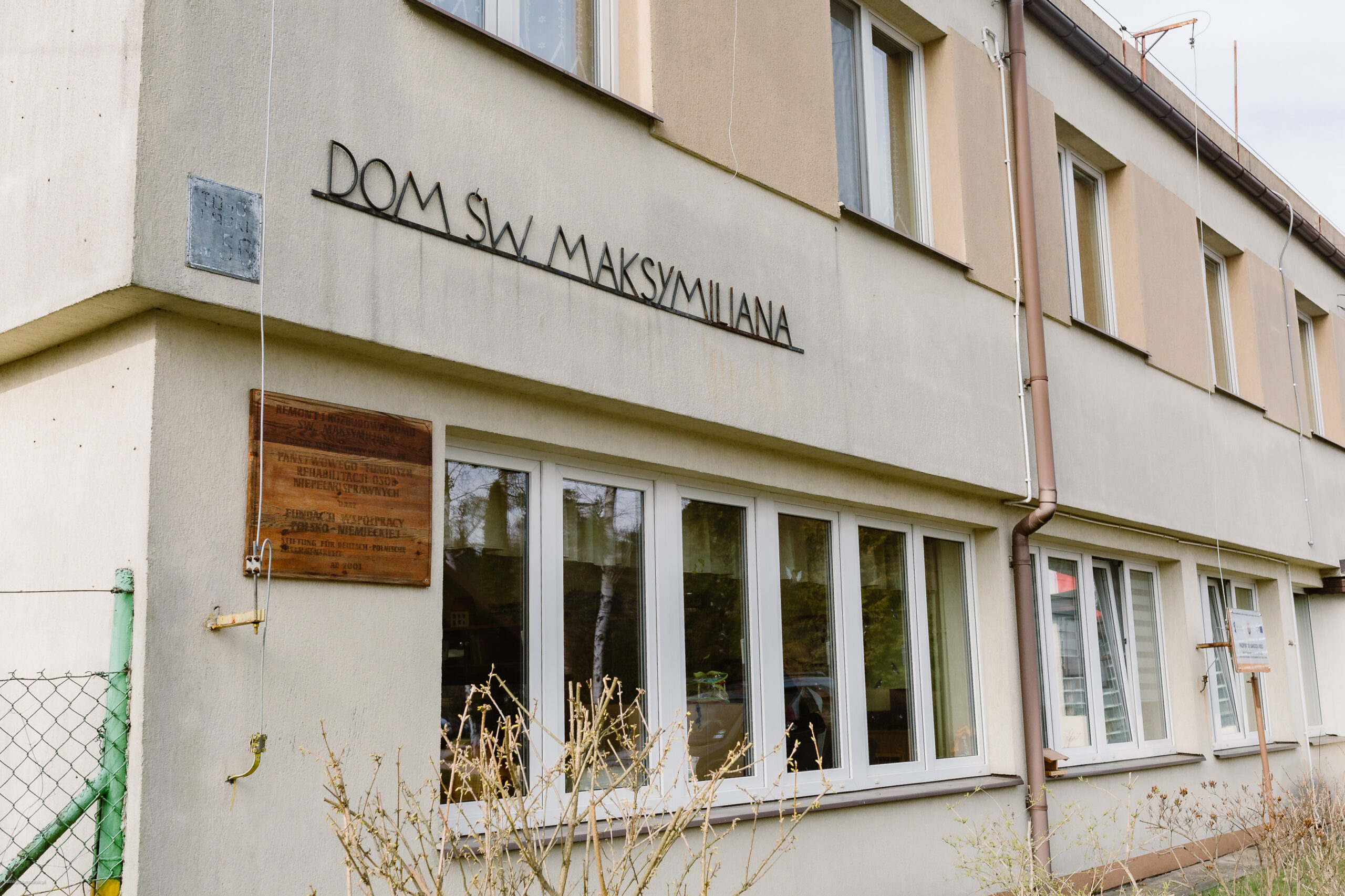 Widok na Dom św. Maksymiliana.