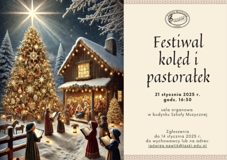 Plakat festiwalu kolęd i pastorałek