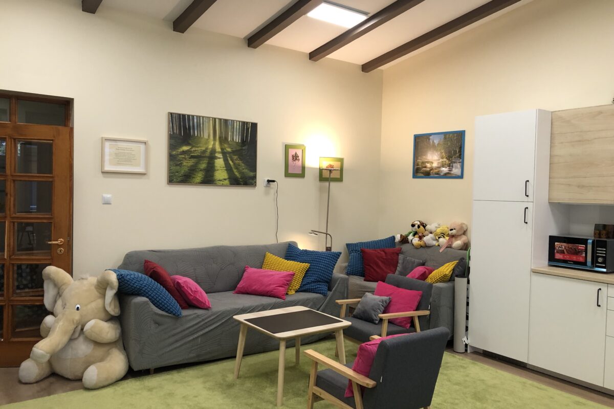 Marzenia czasem się spełniają! Modernizacja salonu dla rodzin dzieci niewidomych i słabowidzących na Wczesnym Wspomaganiu Rozwoju Dziecka Niewidomego w Laskach
