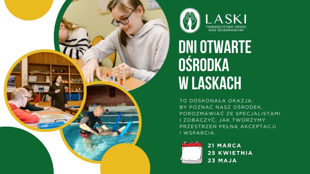 Plakat z informacjami dotyczącymi dni otwartych.