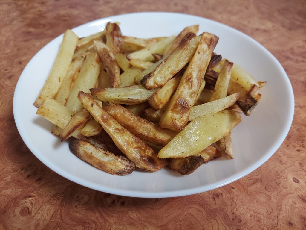 Upieczone frytki
