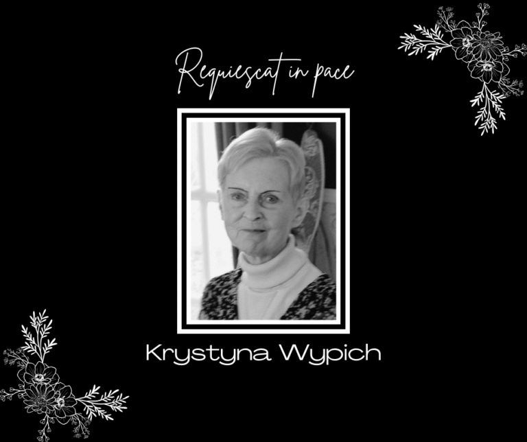 Czarno-białe zdjęcie śp. Krystyny Wypich