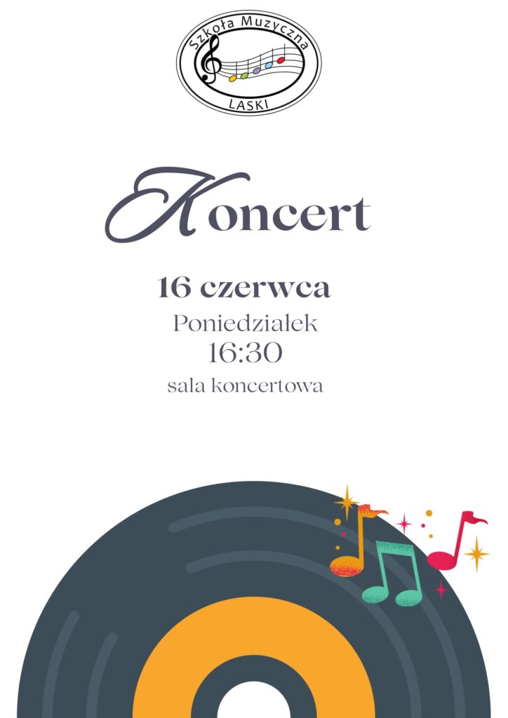 Plakat koncertu