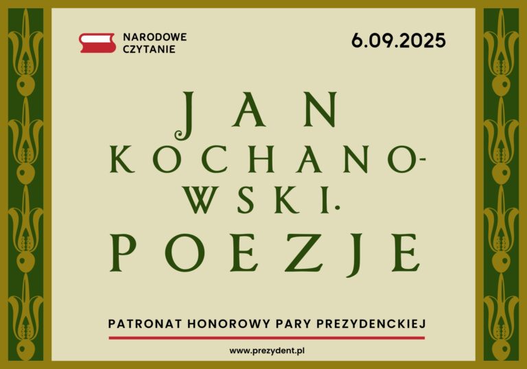 Baner z tegorocznym logo Narodowego czytania