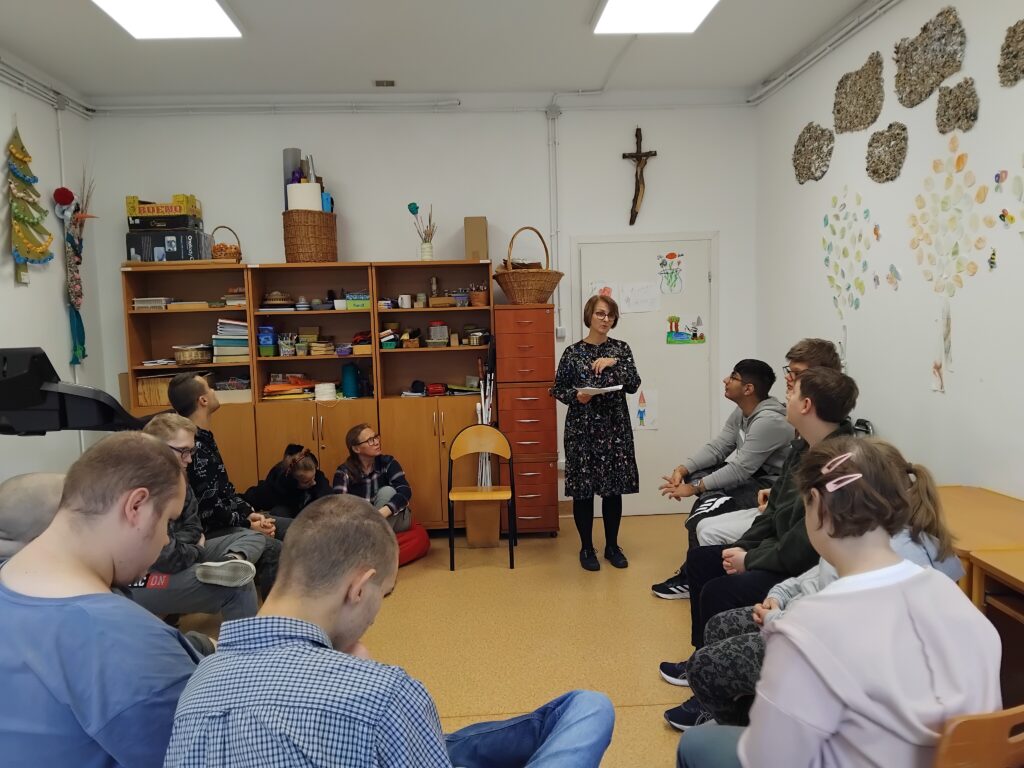 Pani Agnieszka opowiada o białej lasce