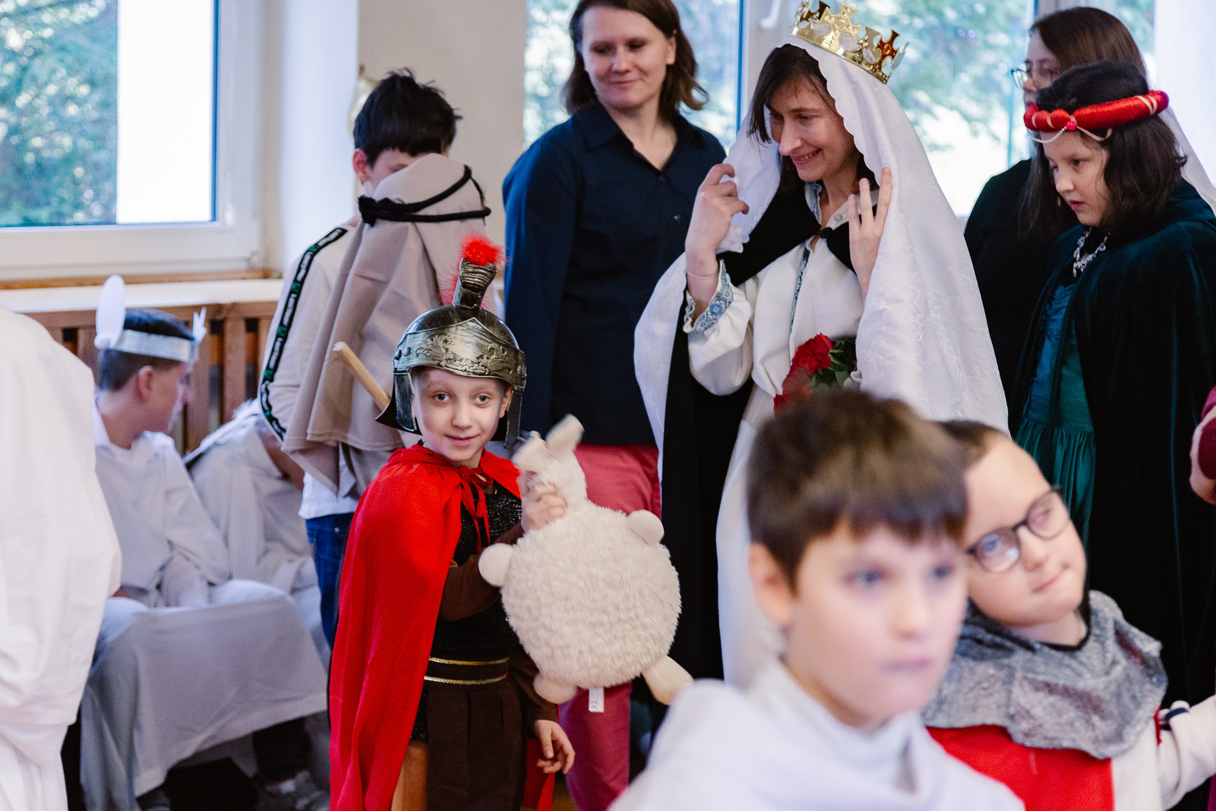 Przedszkolak w stroju św. Floriana