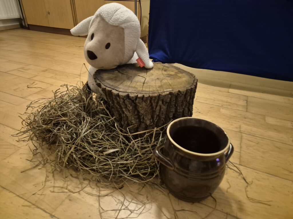 dekoracja przygotowana do występu