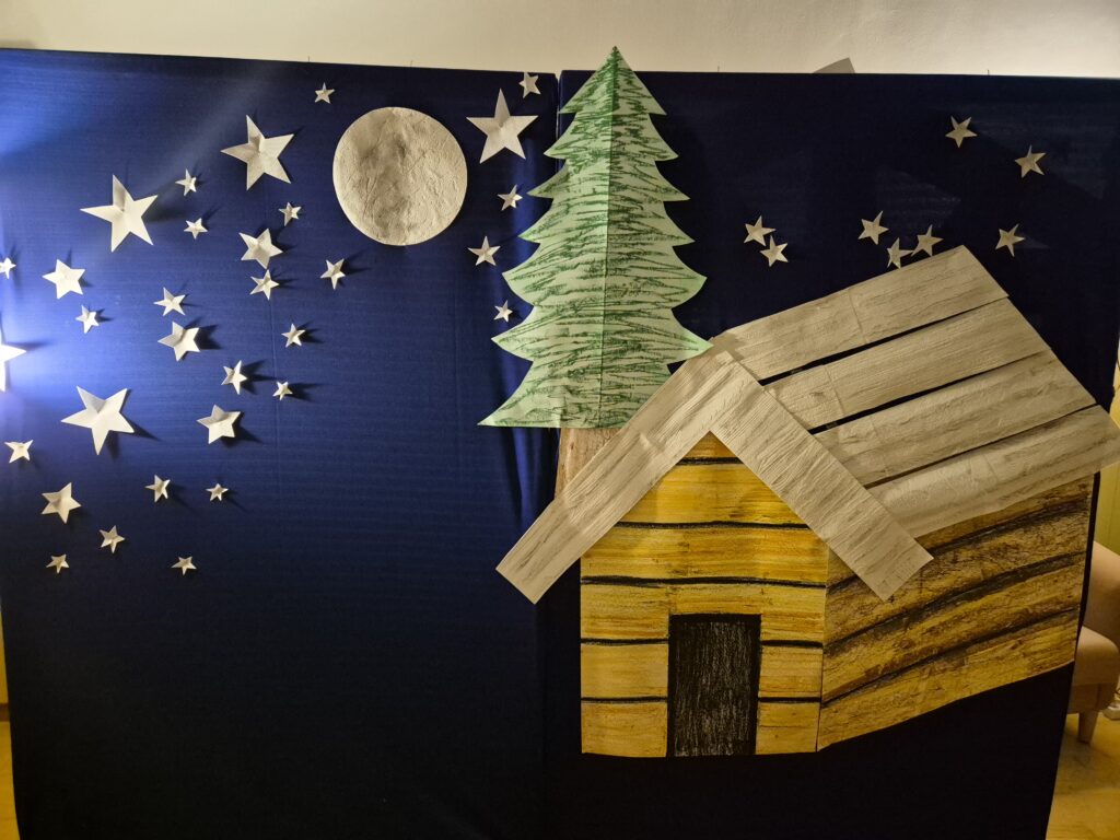 dekoracja przygotowana do występu