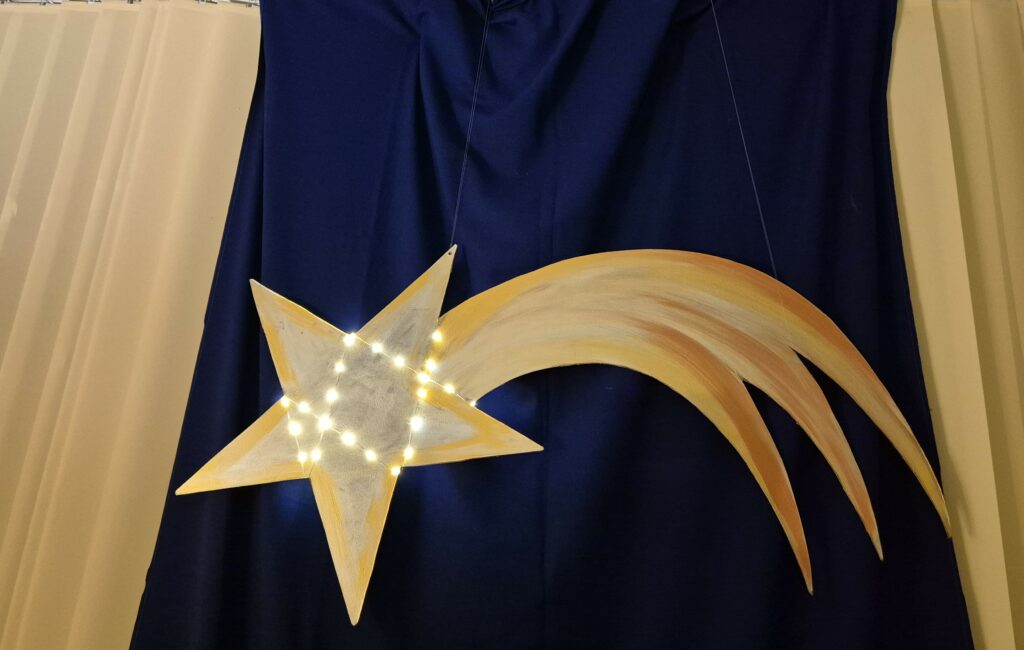 dekoracja przygotowana do występu