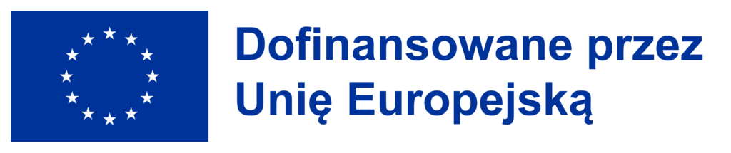 Flaga UE i informacja o dofinansowaniu przez Unię Europejską