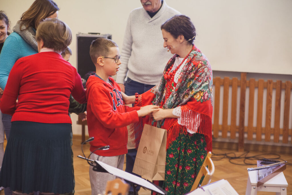 wręczanie prezentów dla wykonawców