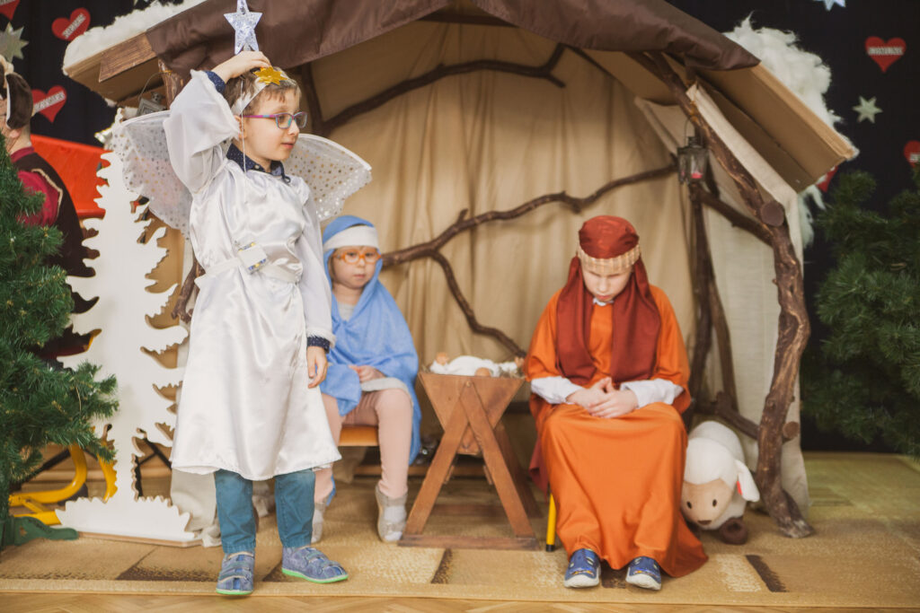 Przedszkolaki podczas występu