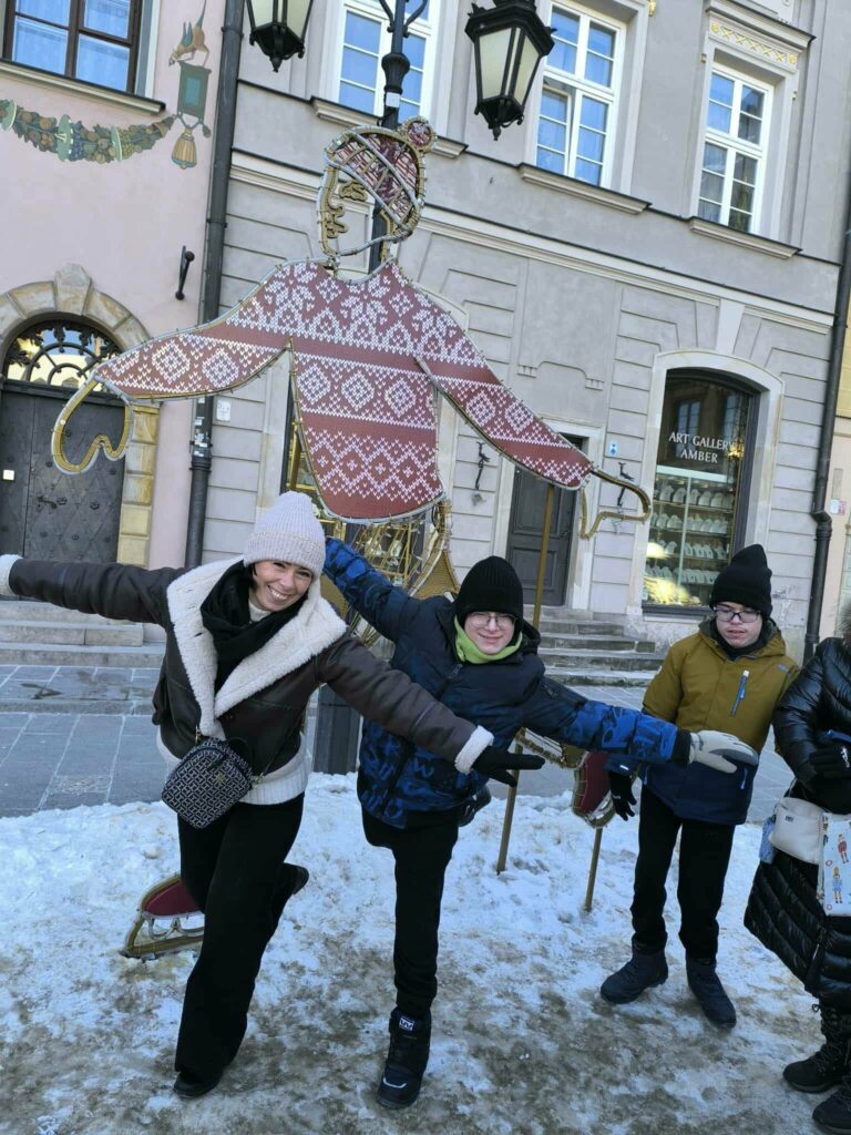 Pani Karolina udaje łyżwiarza