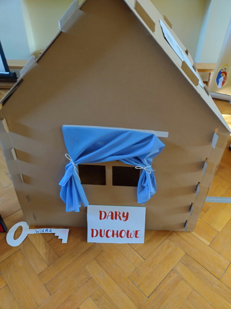 Okno z podpisem dary duchowe