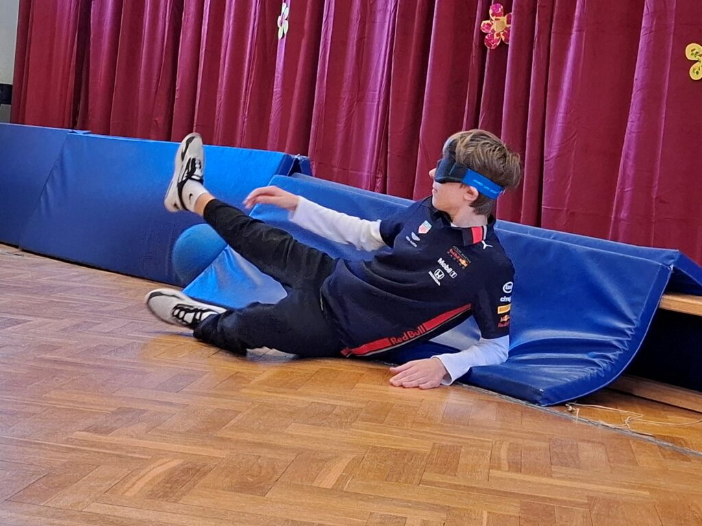 Uczeń podczas meczu