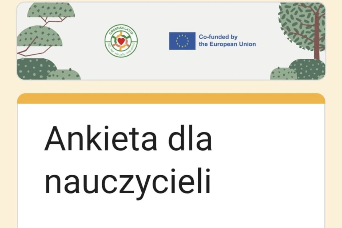 Zapraszamy nauczycieli przedszkolnych do udziału w badaniach pilotażowych projektu greenSEL4VIP.