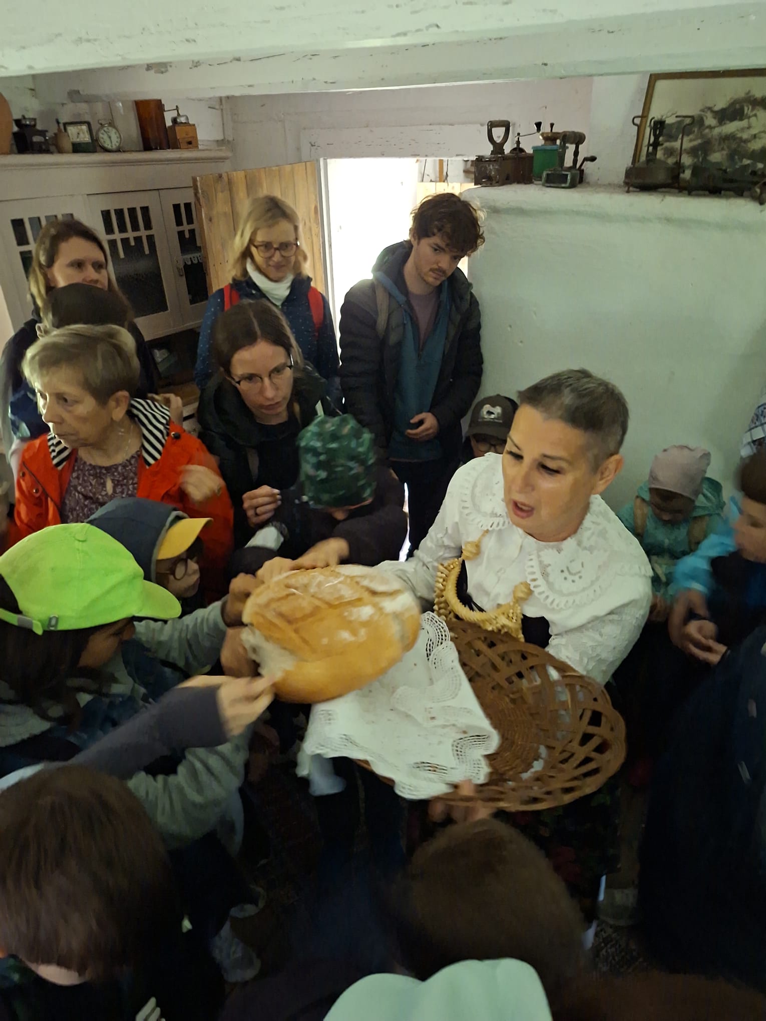 Podczas powitanie chlebem i solą
